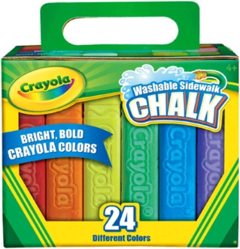 Gises Crayola Jumbo Cuadrados Estuche Con 24 Colores 