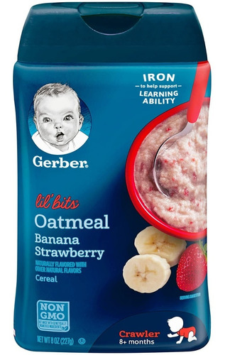 Gerber Cereal Bebe Media Libra Arroz, Avena, Entre Otros