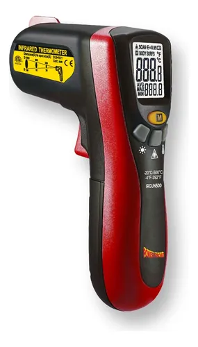 Termometro Infrarojo Digital -20/500c Con Laser Power Probe