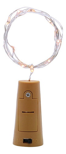 Cadena De 10 Luces Led K 1m Con Forma De Corcho Para Botella