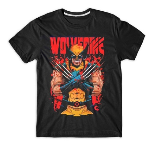 Remera Wolverine Algodon Peinado Estampa Serigrafia