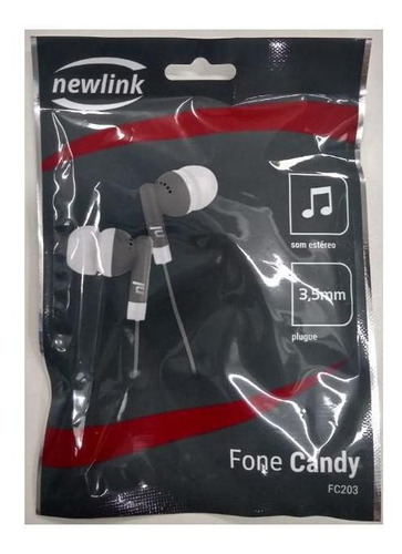 Fone Candy Fc203 Newlink Cinza