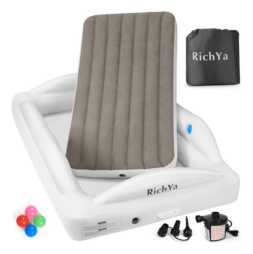 Richya Cama Portatil Para Ninos Pequenos Con 4 Parachoques D