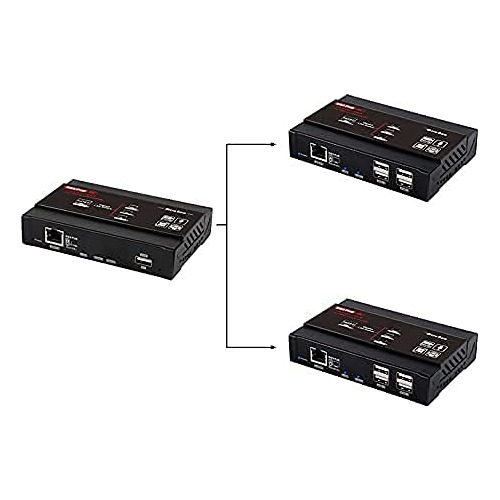 Shuone 1 Extensor Usb Hdmi 4k Kvm Ip Para Gigabit Poe 383