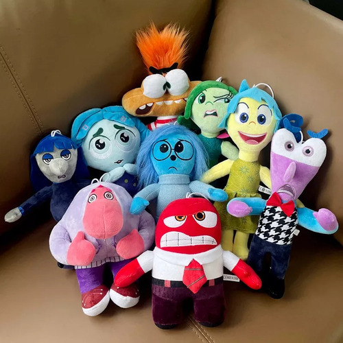 Peluche Inside Out 2 Kit 9 Piezas Intensamente Generic