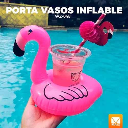 Portavaso Inflable Flotador Soporte Bebidas Alberca Sandia