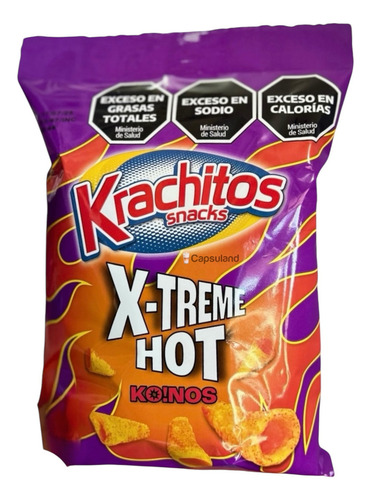 Papas Fritas Krachitos Xtreme Hot Queso Picante Snack