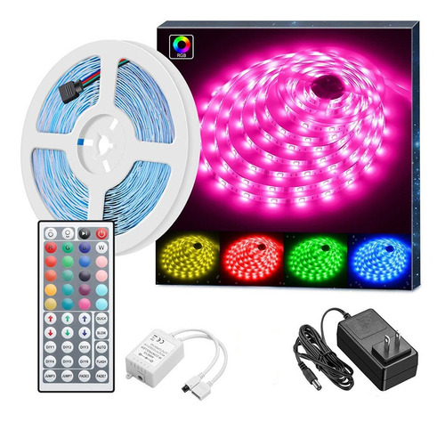 20 Metros Con Control Remoto Luz Rgb 16 Color