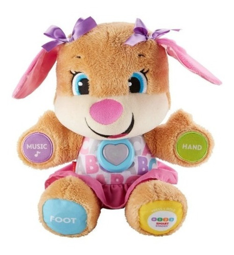 Peluche Fisher Price Perrito Aprende Conmigo Ríe  Ingles 