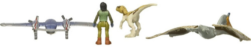 Set de figuras de acción Mattel Jurassic World GWP73 Jurassic World Dominion Minis Fight or Flight Pack
