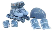 Comprar Set Patinaje Stitch Patín Extensible Codera Rodillera Casco