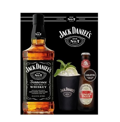 Pack Jack Daniels N7 + Fentimans + Vaso