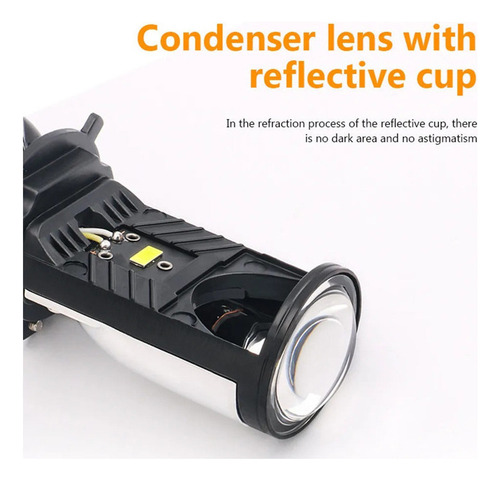 Faro Led Para Coche Y6d H4 2 Piezas 6500k