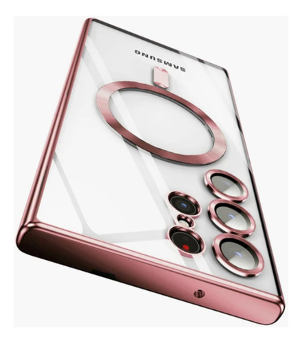 Funda Para Samsung S23ultra S23 Ultra Protector Lente Rosa S23 Ultra