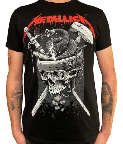 Polera Metallica 40 Años Death Magnetic Load Reload