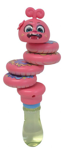 Burbujero Gusanito Con Movimiento 2 En 1 20cm Color Rosa