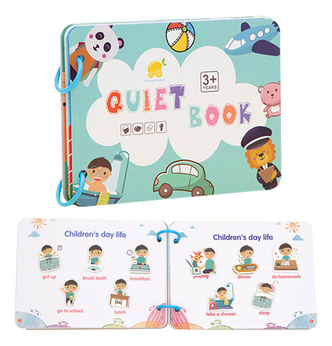 Libro Silencioso Para Niños, Libro Interactivo Montessori
