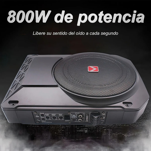 Subwoofer Amplificado 10 Pulgadas 800w Bajos Para Auto