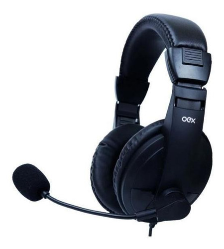 Fone De Ouvido Headset Usb Call Pro Oex Hs102 - Preto