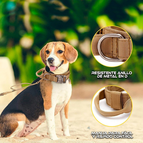 Imagen 4 de 6 de Collar Táctico Lpara Perros Incluye Parche Beast Mode Gratis