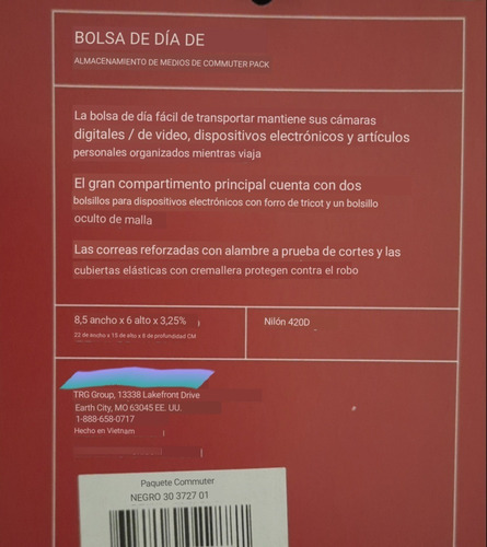 Imagen 8 de 8 de Bolso Victorinox (original) Commuter Pack Cod: 30 3727 01