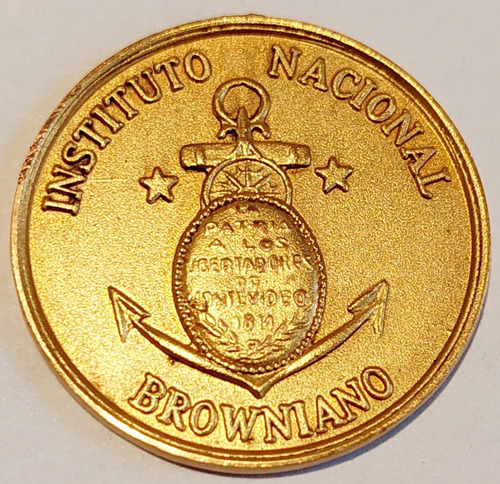 Medalla Instituto Nacional Browniano Guillermo Brown Dorada