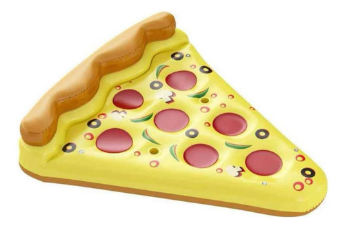 Flotador Gigante Para Alberca Forma De Pizza Floatie Kings Color Amarillo