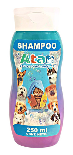 Shampoo Y Acondicionador Para Perros Y Gatos 250 Ml Atan