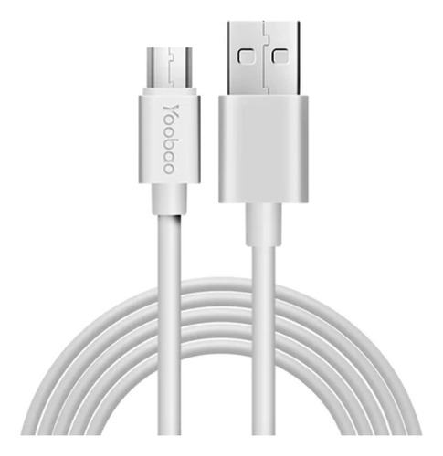 Cable Usb Yoobao Yb-402 Micro Usb 120cm Color Blanco