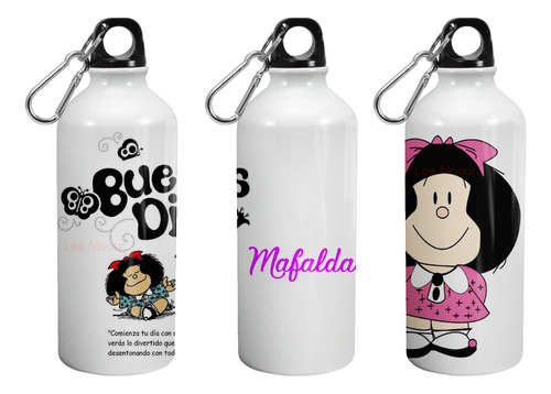 Botella Mafalda + Tapa + Pico Dosificador + Gancho