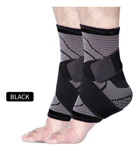 Tobillera Deportiva Compresión Doble Soporte Lesión Gym 2pcs