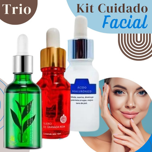 Set 3 Serum Arroz Granada Te Verde Anti Envejecimiento Rorec Tipo de piel Todo tipo de piel