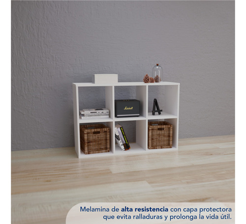 Cubos Organizadores 6 Espacios Cu6 Centro Estant Colores