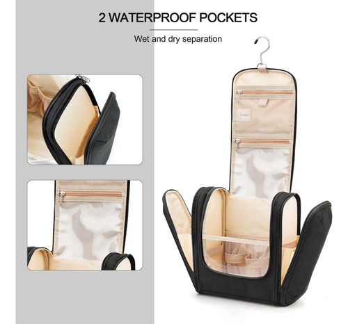 Neceser De Viaje Colgante Extragrande Para Baño Y Ducha Color Diseño De La Tela