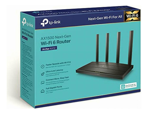 Tp-link Router Wifi 6, Ax1500 Doble Banda, Fácil