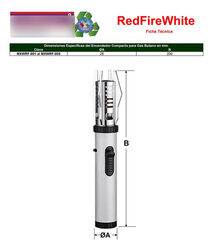 Encendedor Sable De Luz, Mxwrf-001, 1 Pza, Blanco, Recargabl