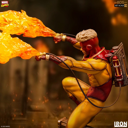 Estátua Pyro - X-men - Bds Art Scale 1/10 - Iron Studios