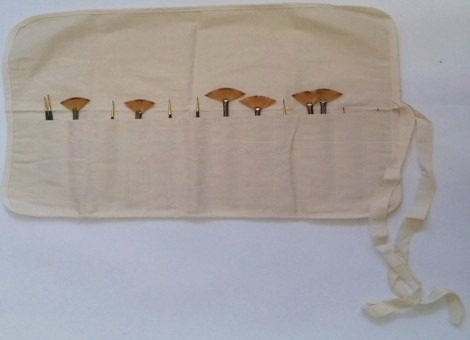 Estuche De Tela Para Guardar Pinceles