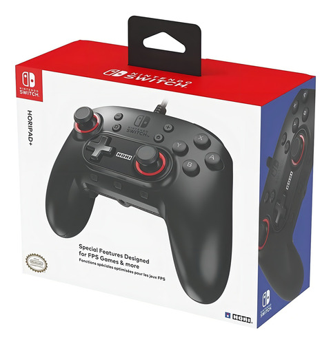 Joystick FPS com pontas de movimento Hori Horipad+ preto