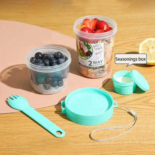 Pack De 2 Vasos Perfectos Cereal Yogurt O Ensalada 800ml