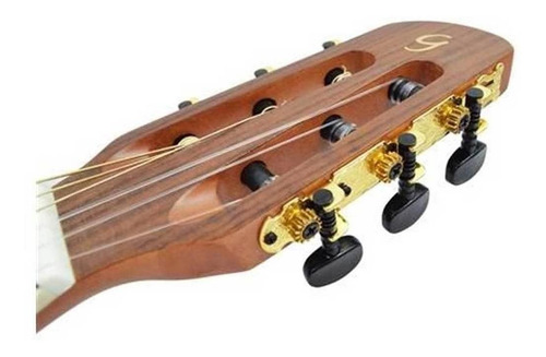 Imagem 3 de 3 de Violão clássico GianniniPerformance GNF-3 CEQ WS para destros walnut satin