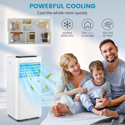 Aire Acondicionado Portátil 3 En 1 10000btu, Temporizador 24