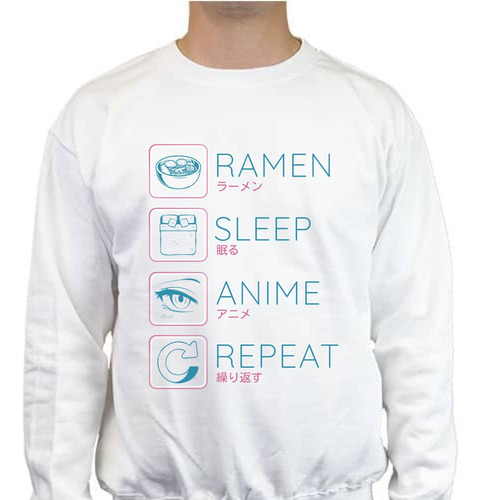 Sudadera Unisex Ramen Sleep Repeat