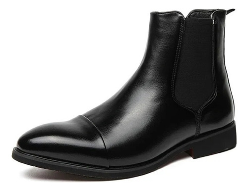 Botas Chelsea Para Hombre, Zapatos Cuadrados Para Suela Roja