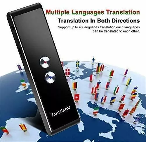 Traductor Electronico de Idiomas Traductor de voz inteligente Soporte de  dispositivo 30 idiomas Traductor bidireccional en tiempo real instantáneo  de idiomas for aprendizaje, compras de viajes, negoci : :  Oficina y papelería