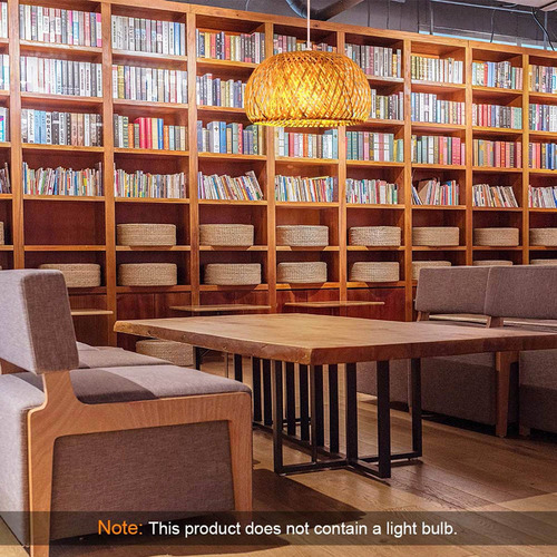 Lâmpada Colgante De Bambu, Luminária Retro Estilo Japonês