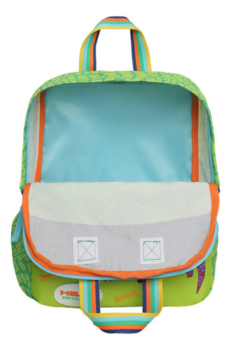 Mochila Infantil Niño Pepa Dino Volcan Verde Head