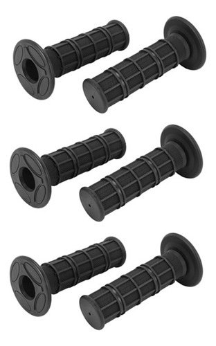 3 Pares De Empuñaduras Para Manillar Scooter Quad 24 Mm Moto