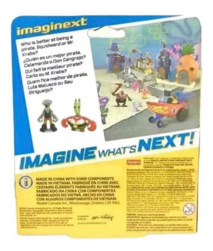 Set Imaginext Don Cangrejo Y Calamardo Bob Esponja 391k