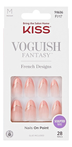 Uñas Glue-on Kiss Voguish Fantasy French- Latant